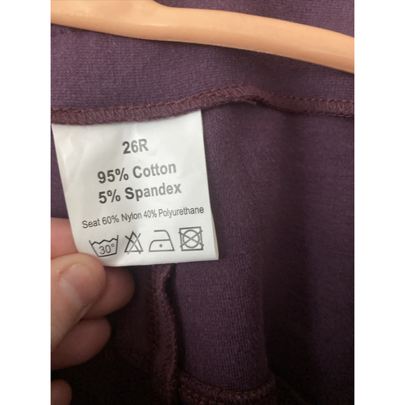 Dover Saddlery Equestrian Horse Riding Pants Plum Womens 26 R - Picture 3 of 5